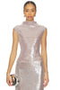 Elodie Sabrina Sequin Top Mink