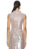 Elodie Sabrina Sequin Top Mink